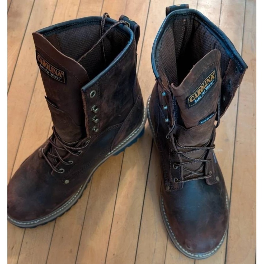 Carolina Steel Toe Logger Boots   Size 10.5   NEW